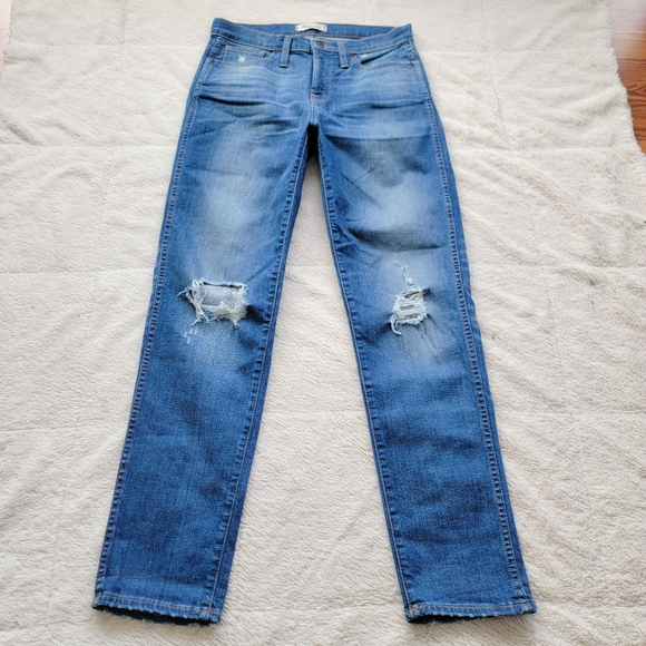 Madewell 29T Mid Rise Slim Straight Leg Jeans Jeans - Picture 2 of 5